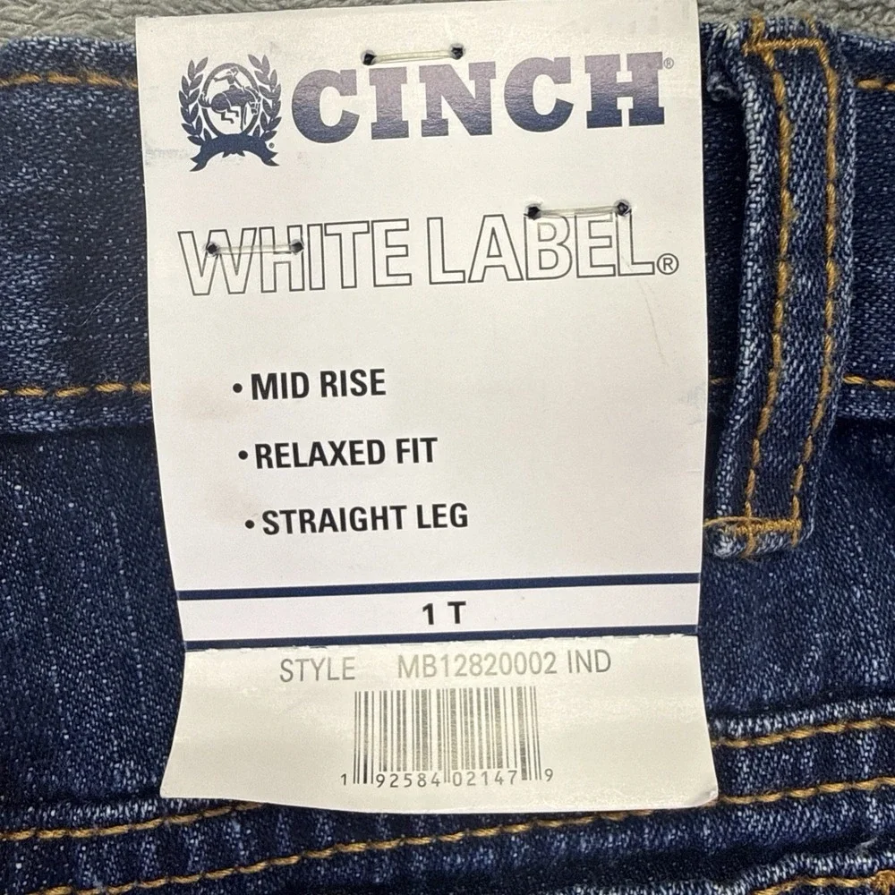 Boys Cinch White Label, Straight-Leg, Mid-Rise, Relax-Fit, Size 1T…NWT